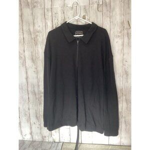 Goth y2k indie normcore gorpcore fisherman STYLUS zip neck raglan sweatshirt XL